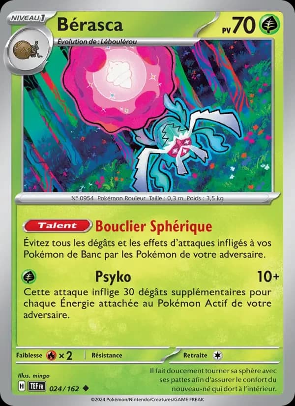 Carte Pokémon Bérasca #024 — Forces Temporelles