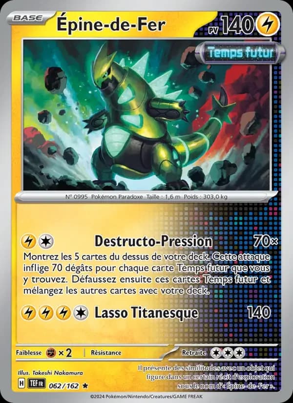 Carte Pokémon Épine-de-Fer #062 — Forces Temporelles