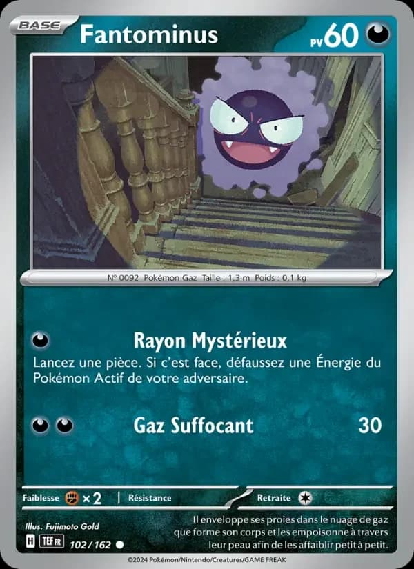 Carte Pokémon Fantominus #102 — Forces Temporelles