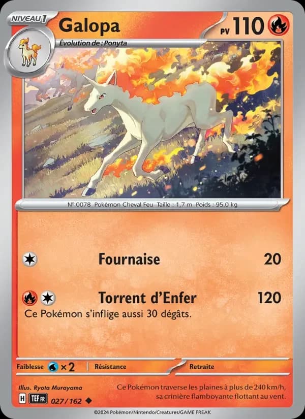 Carte Pokémon Galopa #027 — Forces Temporelles