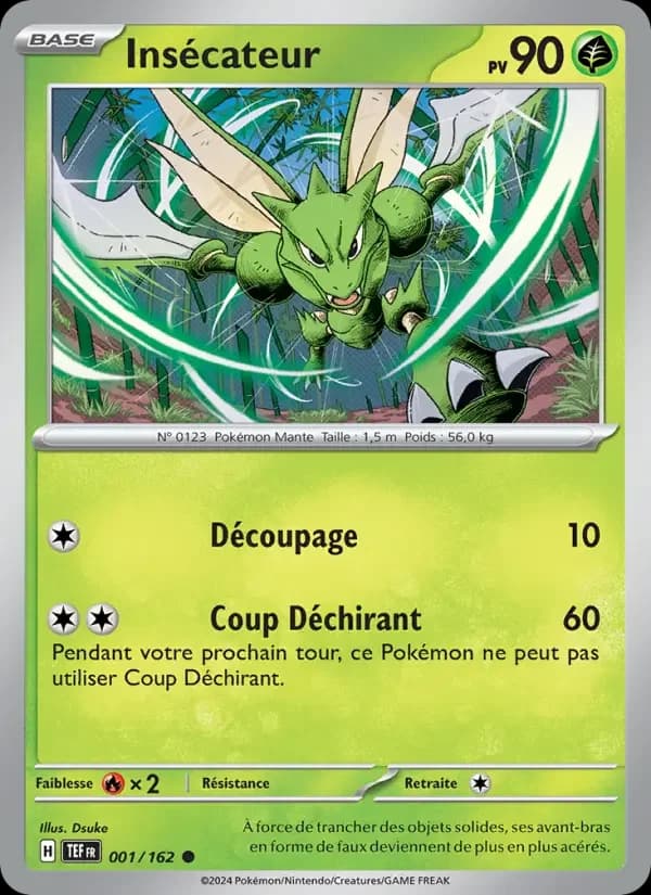 Carte Pokémon Insécateur #001 — Forces Temporelles