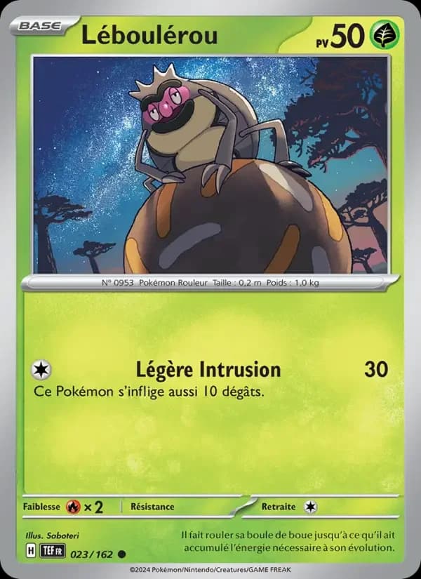 Carte Pokémon Léboulérou #023 — Forces Temporelles