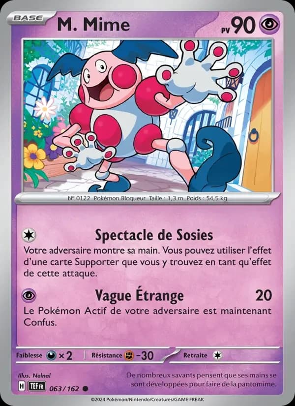 Carte Pokémon M. Mime #063 — Forces Temporelles