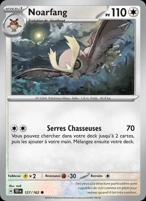 Carte Pokémon Noarfang #127 — Forces Temporelles