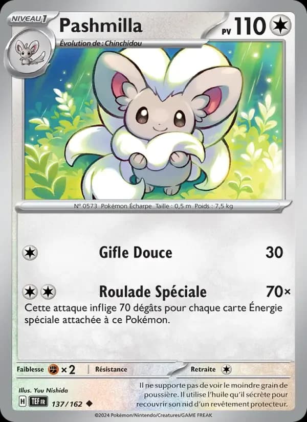 Carte Pokémon Pashmilla #137 — Forces Temporelles