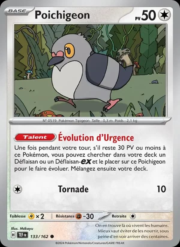Carte Pokémon Poichigeon #133 — Forces Temporelles
