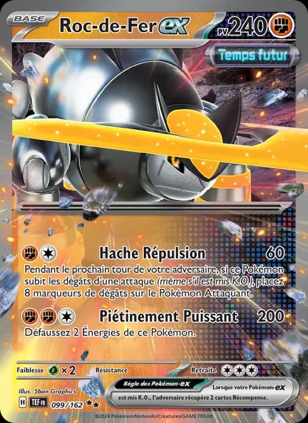 Carte Pokémon Roc-de-Fer-ex #099 — Forces Temporelles
