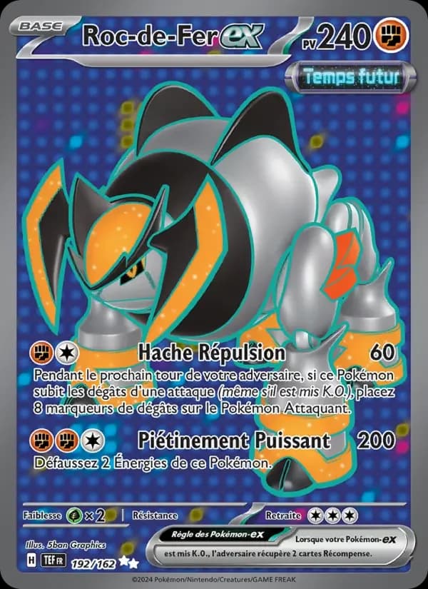 Carte Pokémon Roc-de-Fer-ex #192 — Forces Temporelles