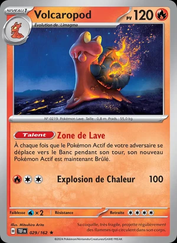 Carte Pokémon Volcaropod #029 — Forces Temporelles