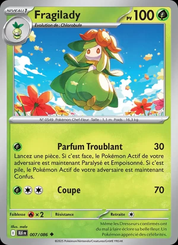 Carte Pokémon Fragilady #007 — Foudre Noire