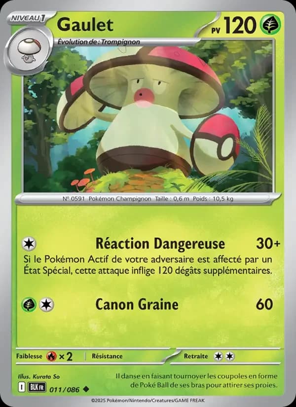 Carte Pokémon Gaulet #011 — Foudre Noire