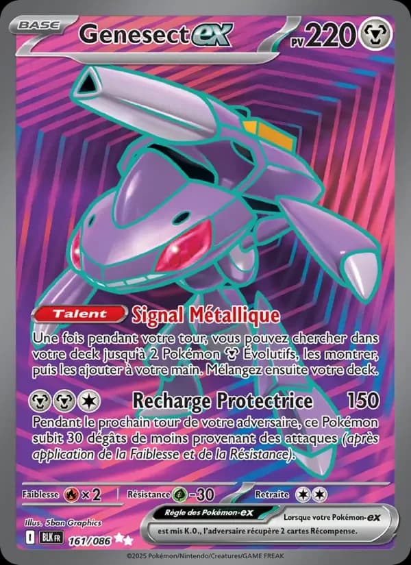 Carte Pokémon Genesect-ex #161 — Foudre Noire