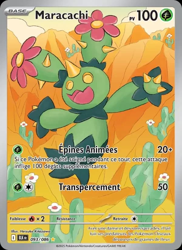 Carte Pokémon Maracachi #093 — Foudre Noire