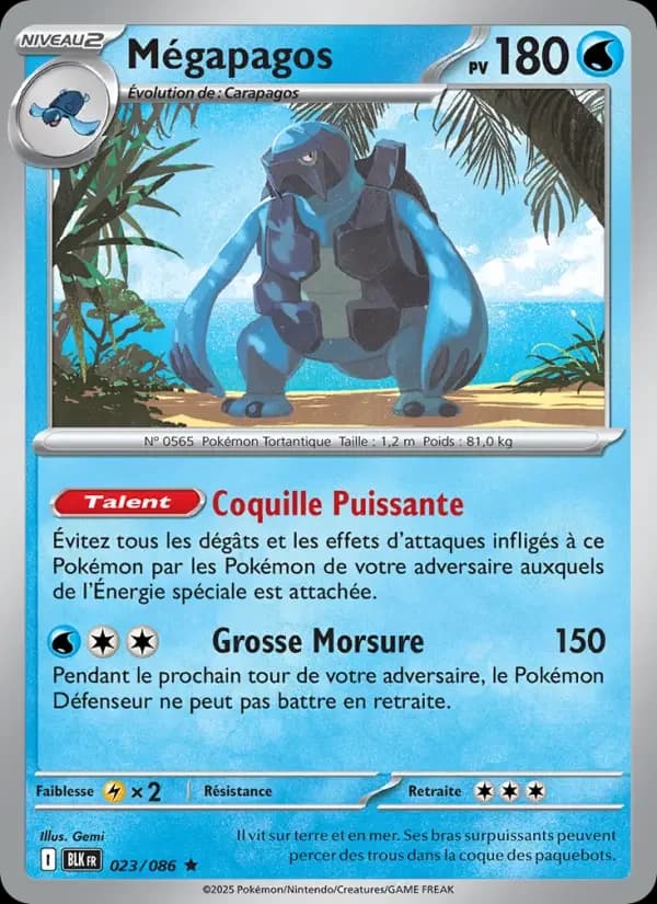 Carte Pokémon Mégapagos #023 — Foudre Noire