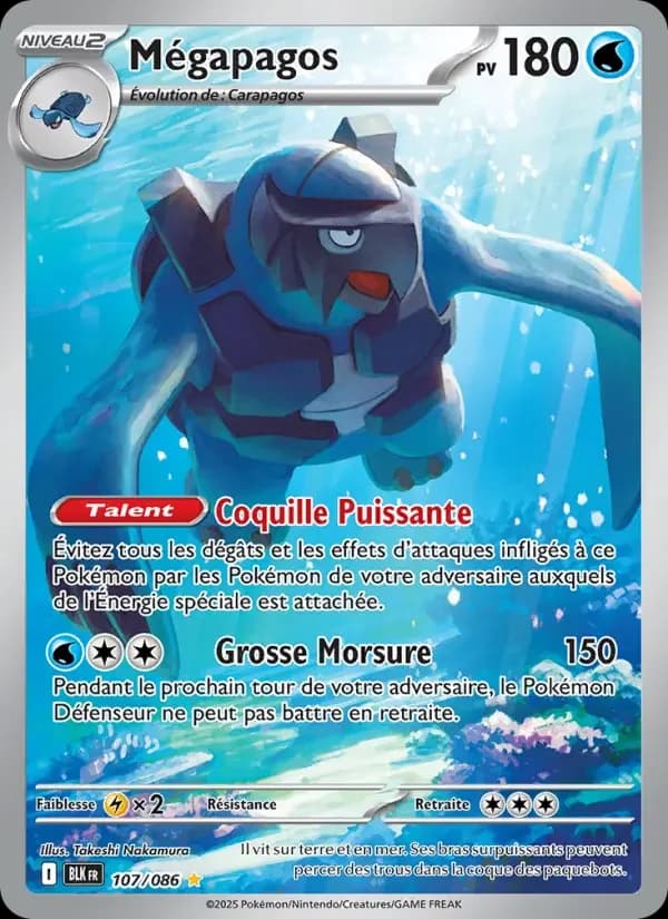 Carte Pokémon Mégapagos #107 — Foudre Noire