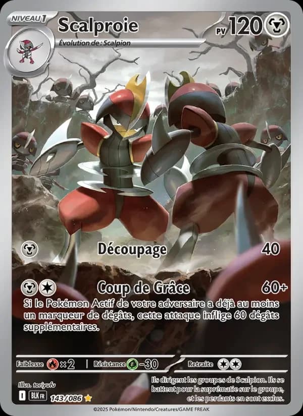 Carte Pokémon Scalproie #143 — Foudre Noire