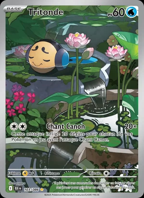 Carte Pokémon Tritonde #103 — Foudre Noire