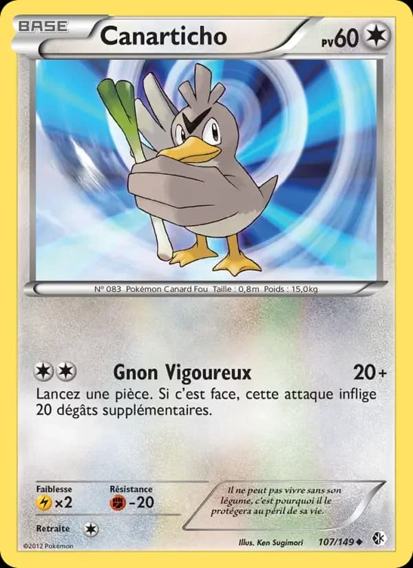 Carte Pokémon Canarticho #107 — Frontières Franchies