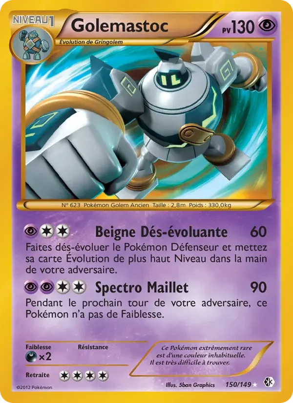 Carte Pokémon Golemastoc #150 — Frontières Franchies