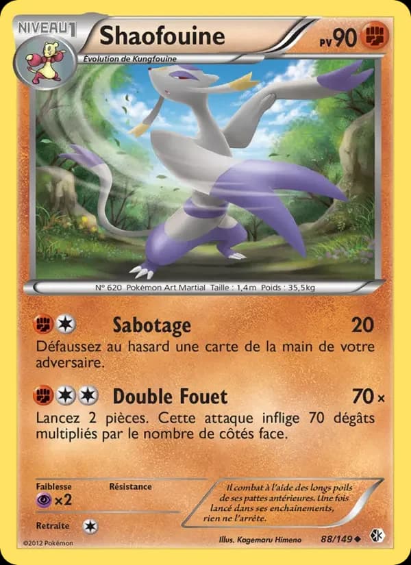 Carte Pokémon Shaofouine #88 — Frontières Franchies