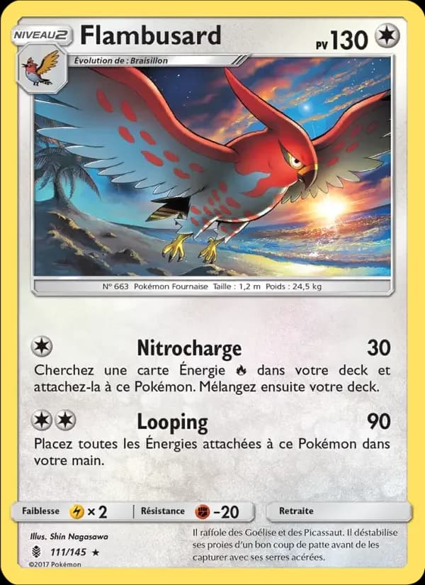 Carte Pokémon Flambusard #111 — Gardiens Ascendants