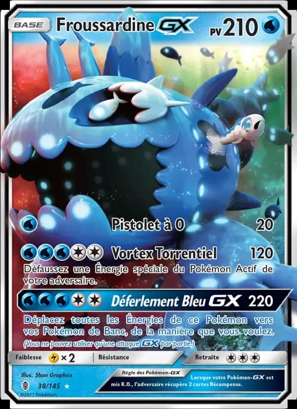 Carte Pokémon Froussardine GX #38 — Gardiens Ascendants