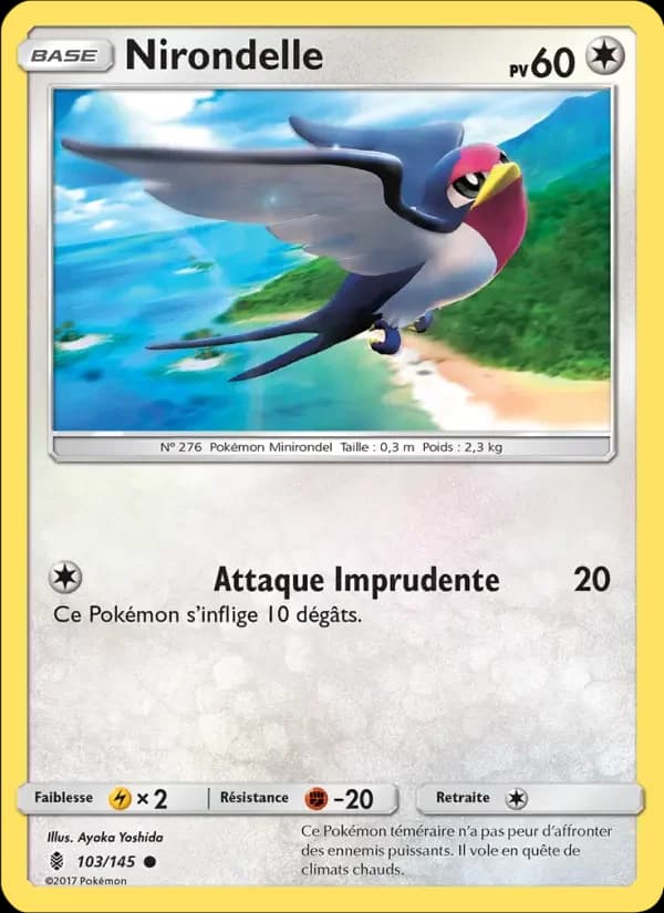 Carte Pokémon Nirondelle #103 — Gardiens Ascendants
