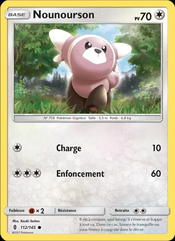 Carte Pokémon Nounourson #112 — Gardiens Ascendants