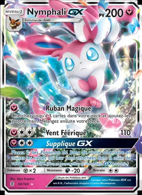 Carte Pokémon Nymphali GX #92 — Gardiens Ascendants
