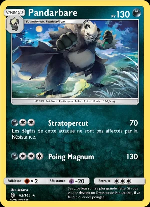 Carte Pokémon Pandarbare #82 — Gardiens Ascendants