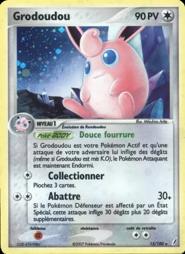 Carte Pokémon Grodoudou #13 — Gardiens de Cristal