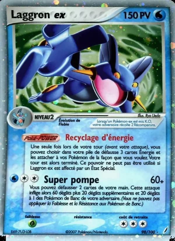 Carte Pokémon Laggron ex #98 — Gardiens de Cristal