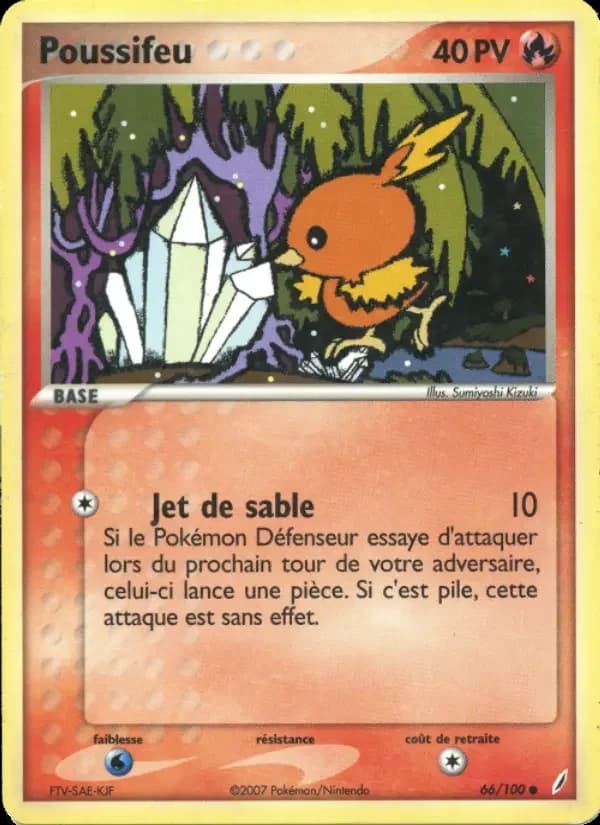 Carte Pokémon Poussifeu #66 — Gardiens de Cristal