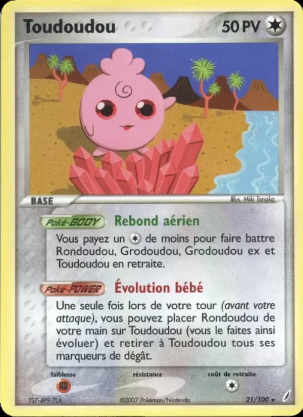 Carte Pokémon Toudoudou #21 — Gardiens de Cristal
