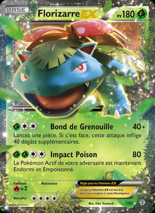 Carte Pokémon Florizarre-EX #1 — Générations