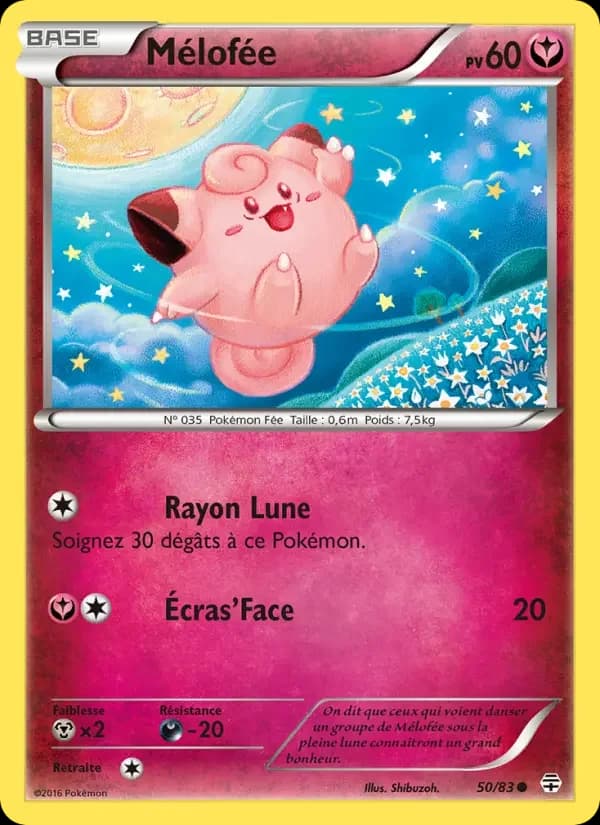 Carte Pokémon Mélofée #50 — Générations