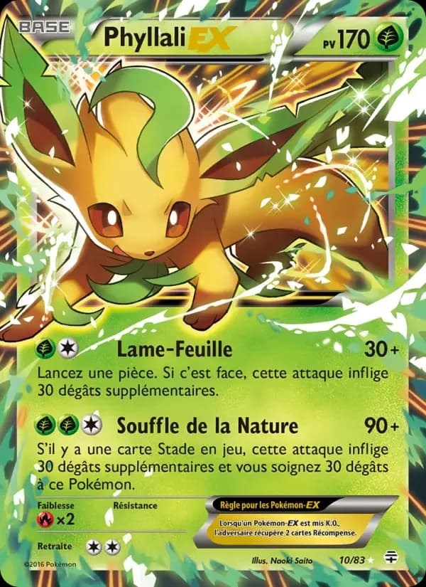 Carte Pokémon Phyllali-EX #10 — Générations