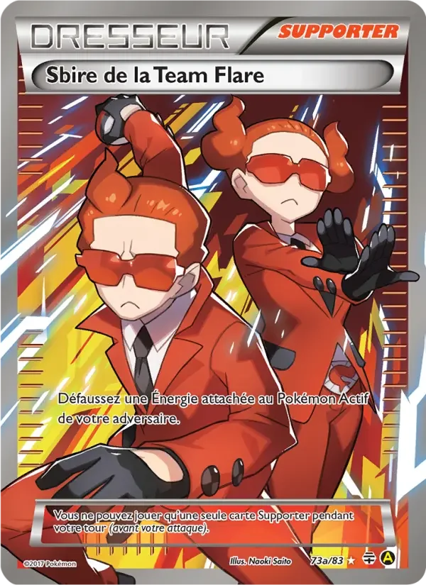 Carte Pokémon Sbire de la Team Flare #73a — Générations