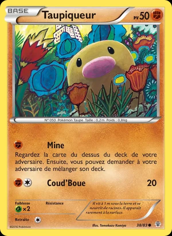 Carte Pokémon Taupiqueur #38 — Générations