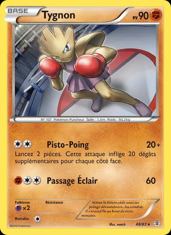 Carte Pokémon Tygnon #48 — Générations