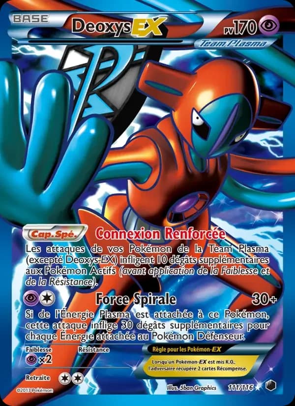 Carte Pokémon Deoxys-EX #111 — Glaciation Plasma