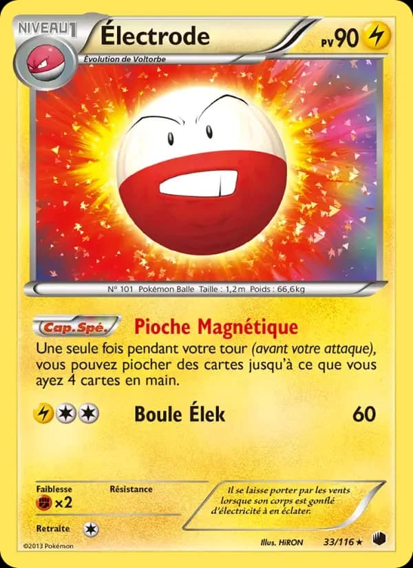 Carte Pokémon Électrode #33 — Glaciation Plasma