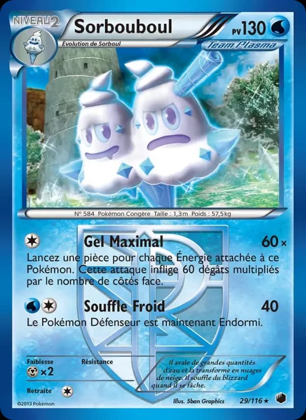 Carte Pokémon Sorbouboul #29 — Glaciation Plasma