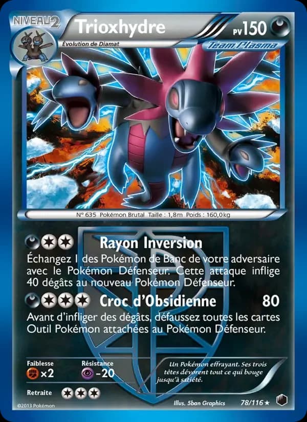 Carte Pokémon Trioxhydre #78 — Glaciation Plasma