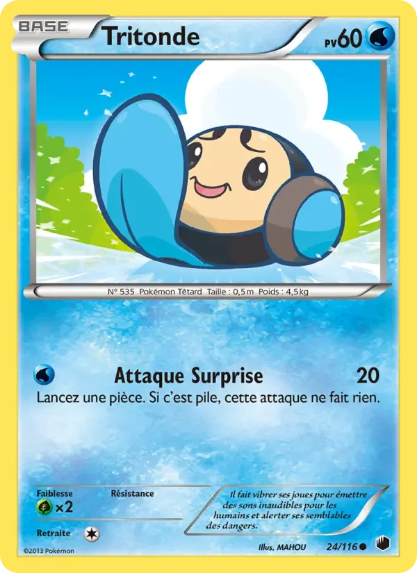 Carte Pokémon Tritonde #24 — Glaciation Plasma