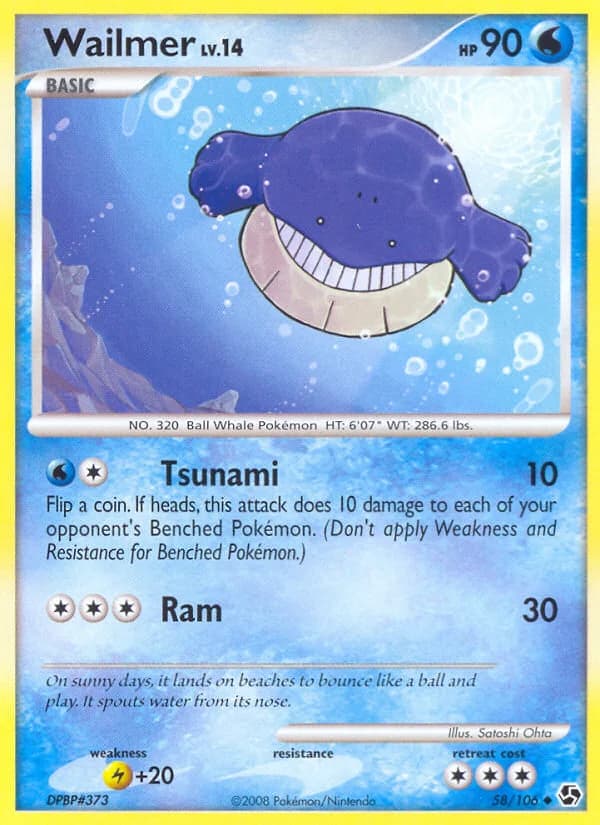 Carte Pokémon Wailmer #58 — Grands Envols