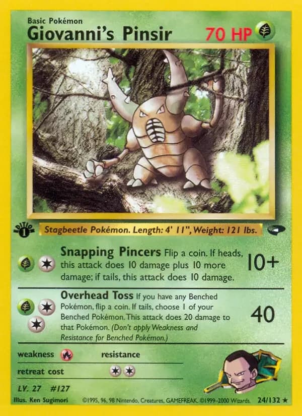 Carte Pokémon Giovanni's Scarabrute #24 — Gym Challenge