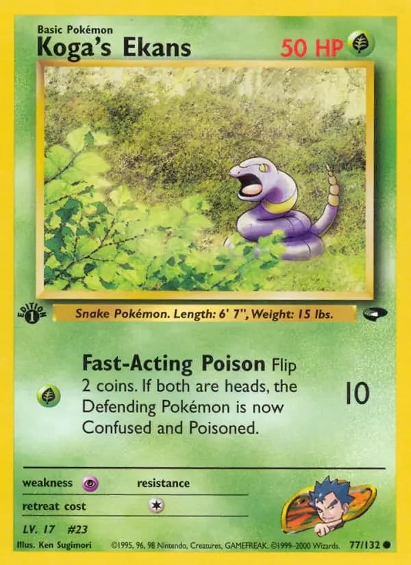 Carte Pokémon Koga's Abo #77 — Gym Challenge
