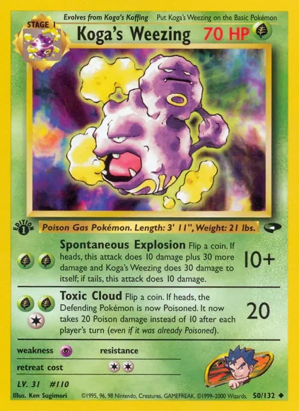 Carte Pokémon Koga's Smogogo #50 — Gym Challenge