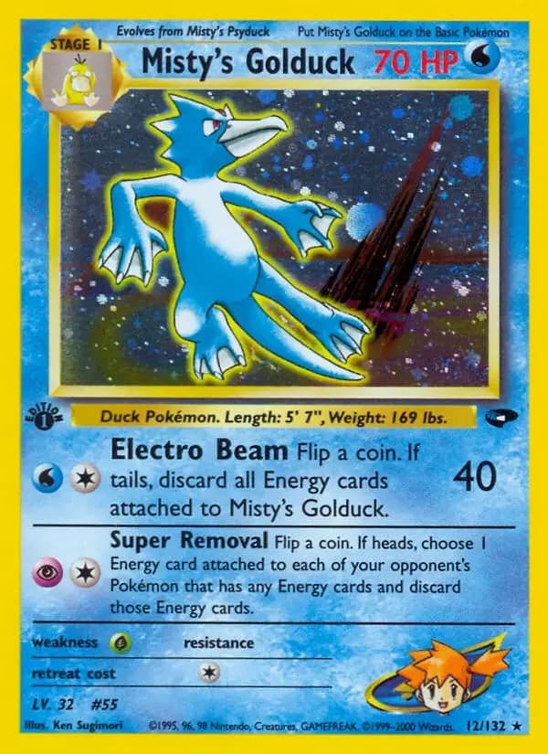 Carte Pokémon Misty's Akwakwak #12 — Gym Challenge
